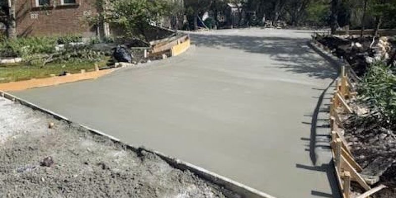 concrete driveway